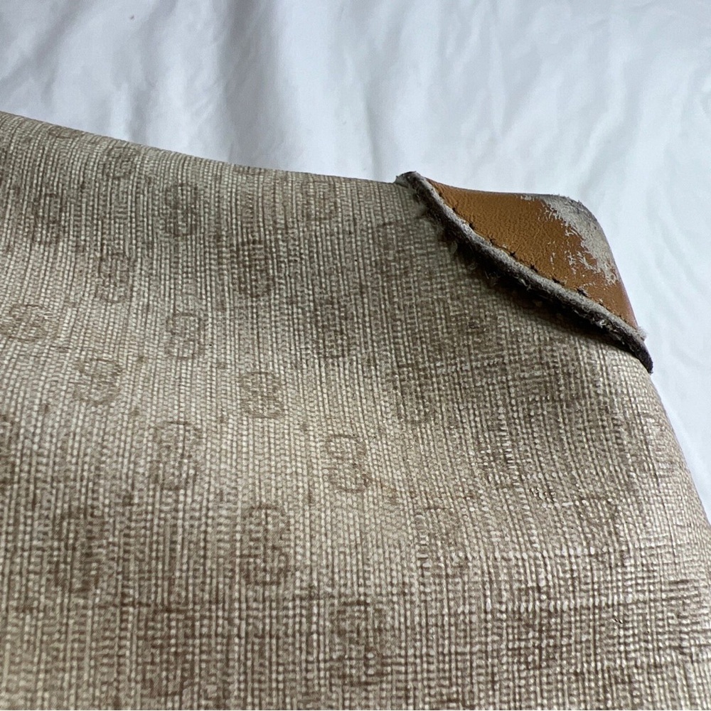 Gucci Beige GG Monogram Large Tote With Front Pocket Beige Logo Bag A501023 - Picture 13 of 13